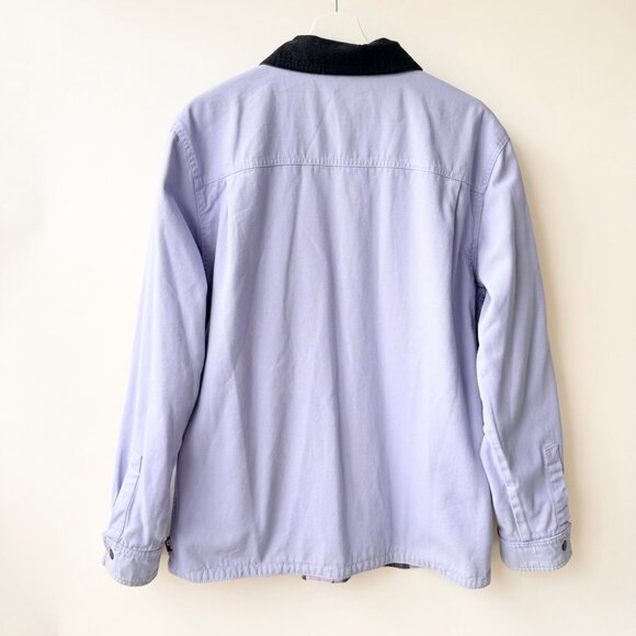 Vans x Anderson Paak Plaid Reversible Chore Jacket Men’s L/XL Purple Blue C36 - Picture 6 of 13